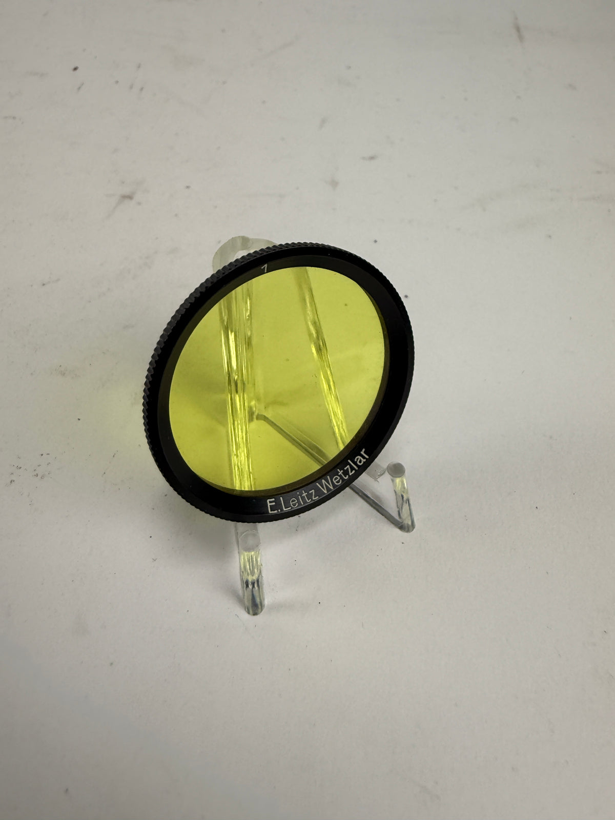 Leica leitz E34 34mm Black rim Yellow 1 Filter for 5cm summar