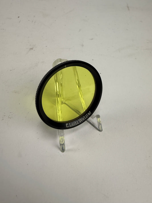 Leica leitz E34 34mm Black rim Yellow 1 Filter for 5cm summar