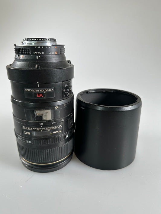 Nikon Nikkor AF 80-400mm f4.5-5.6 D ED VR Lens