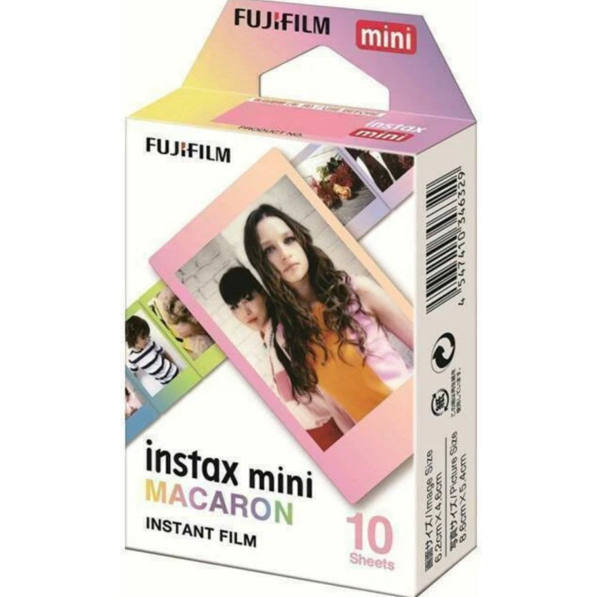 Fujifilm Macaron Mini Instax Film, 10 pieces Exp 07/2025