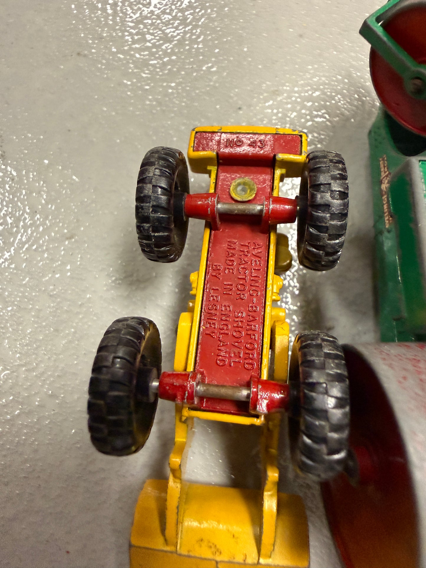 Vintage Lesney Matchbox car lot of 20 construction, work vehicle toys