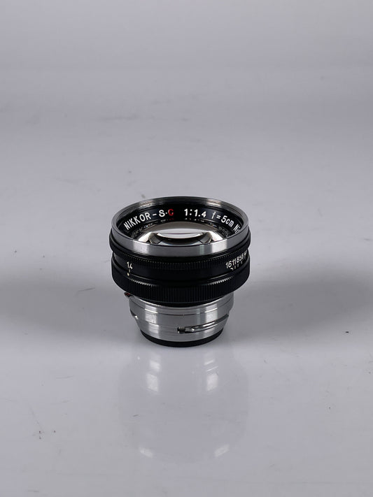 Nikon Nikkor S C 5cm 50mm f1.4 Nippon Kogaku Rangefinder Lens Black