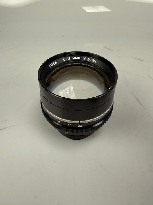 Canon 100mm f2 lens Barrel No Helicoid for Leica LTM L39 Lens