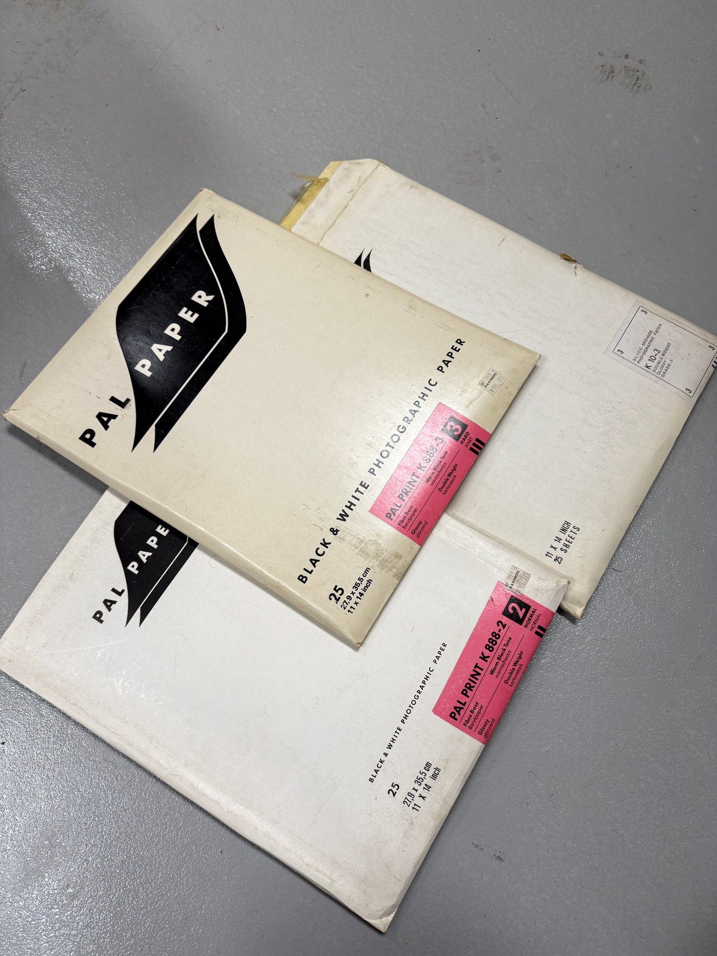 PAL Paper Print K 888-2, 888-3, K 10-3 Fibre 11x14" Photo Paper lot