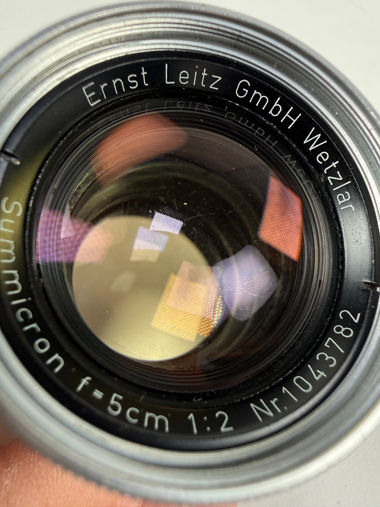 Leica 50mm f2 Summicron Radioactive L39 LTM Screwmount Rangefinder Lens