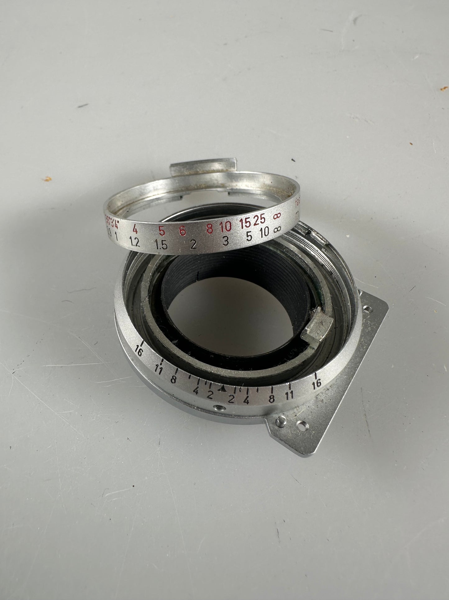 Leica 35mm f2 8 eight element lens parts lens mount and focusing ring