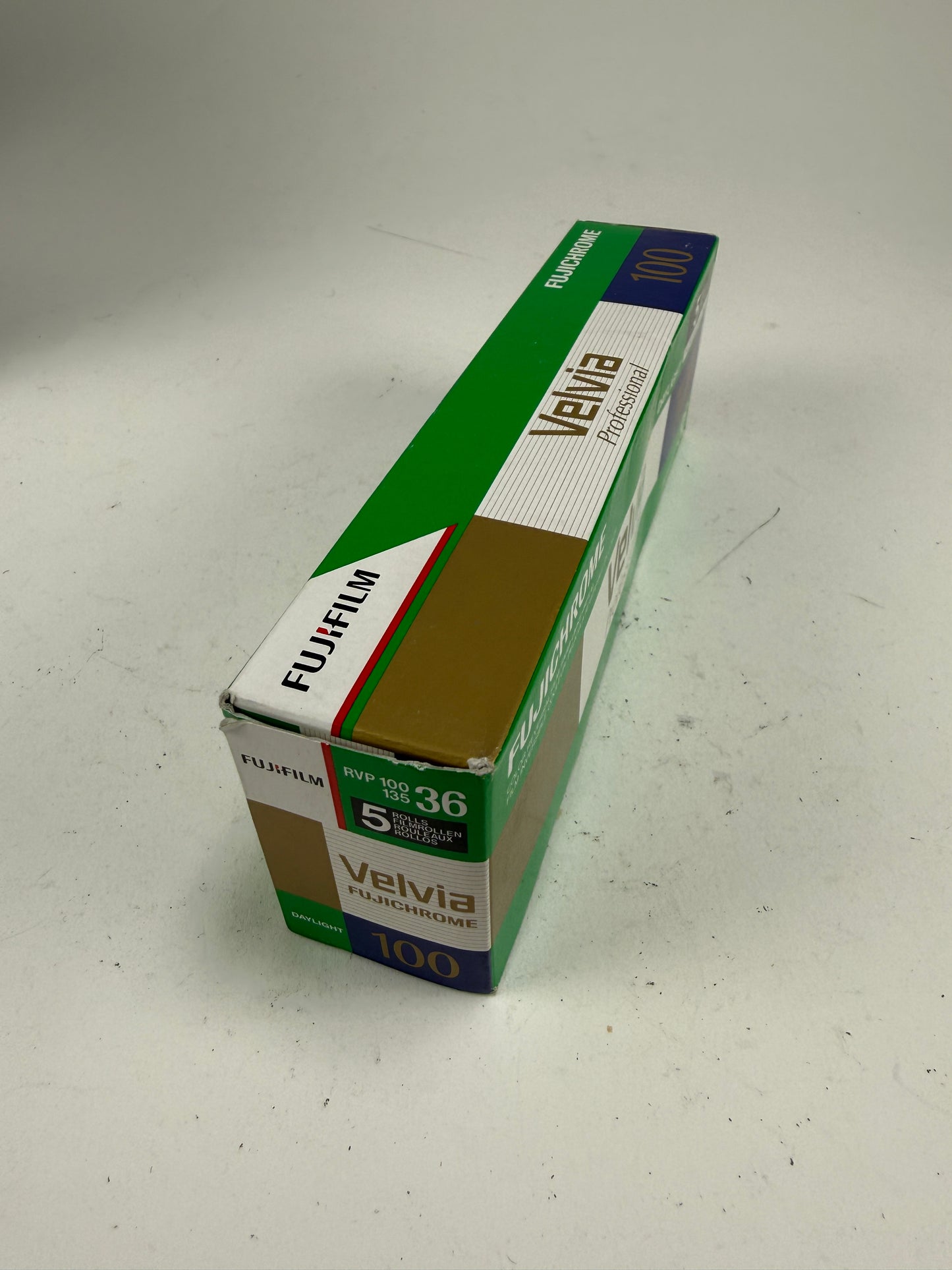 Fujichrome Velvia 100 35mm 36 exp 5 roll pro pack RVP 100 slide film 2012
