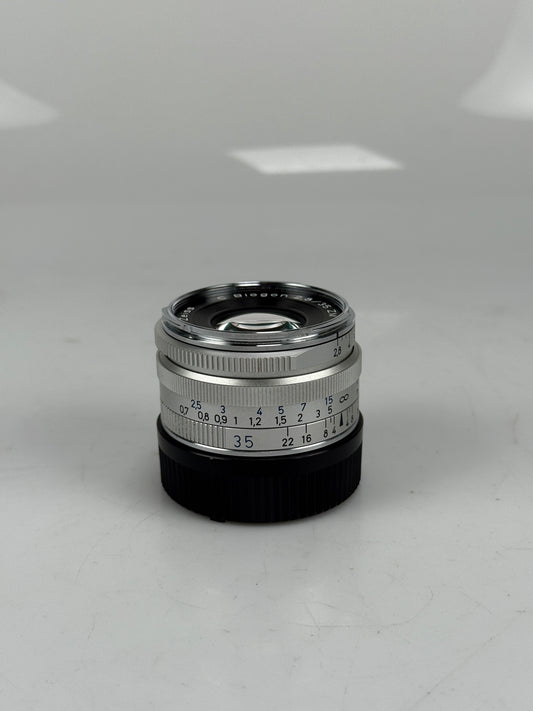 Carl Zeiss C Biogon 35mm f2.8 ZM Silver Chrome for Leica M