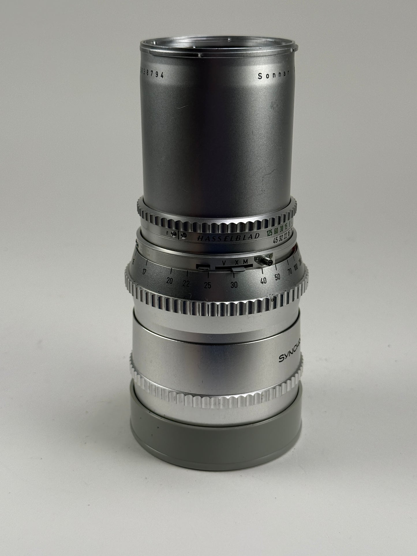 Hasselblad 250mm f5.6 Sonnar C Silver lens