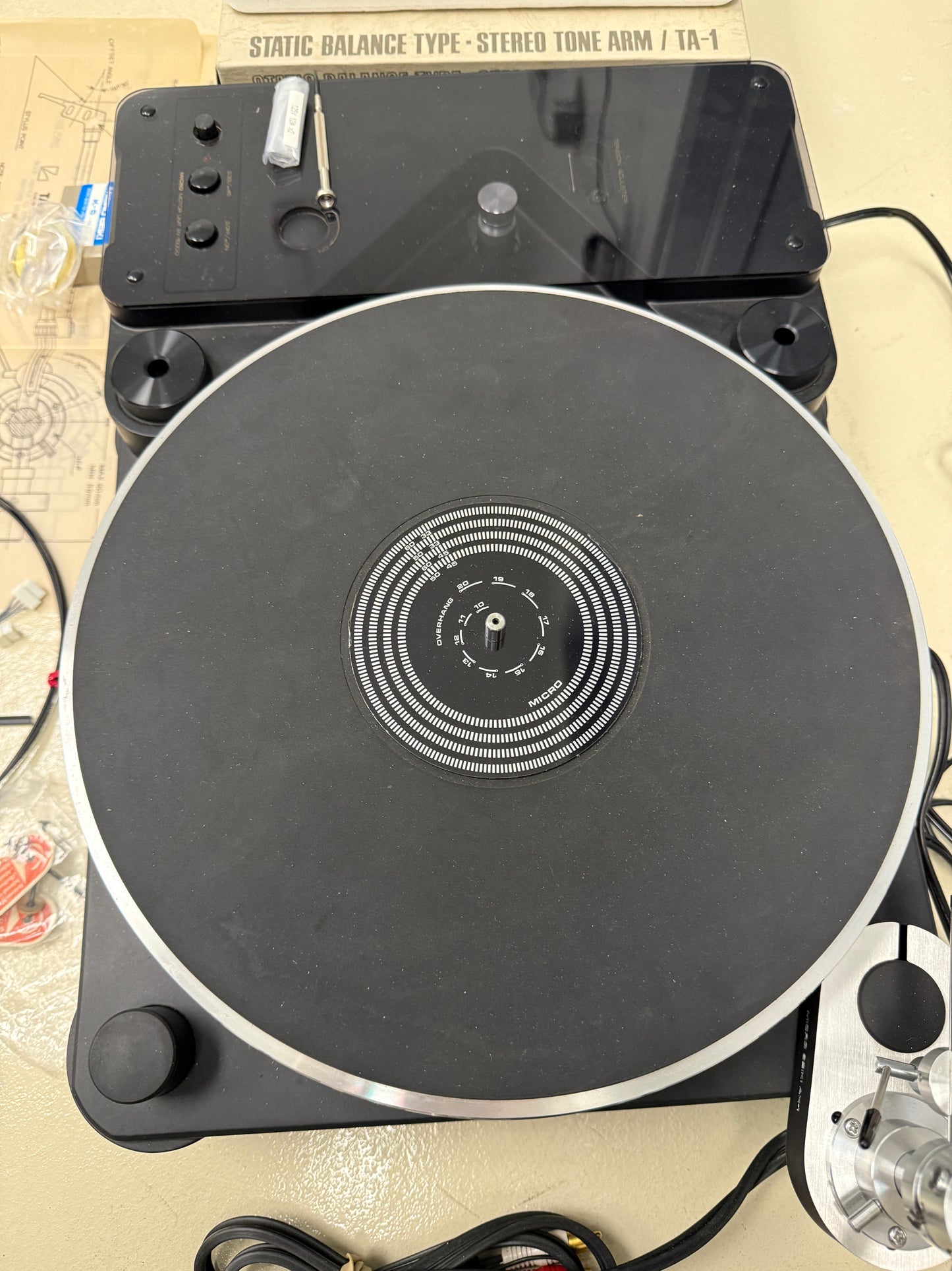 Micro Seiki 1500 series turntable RY-1500 motor, RX-1500, TA-1 arm