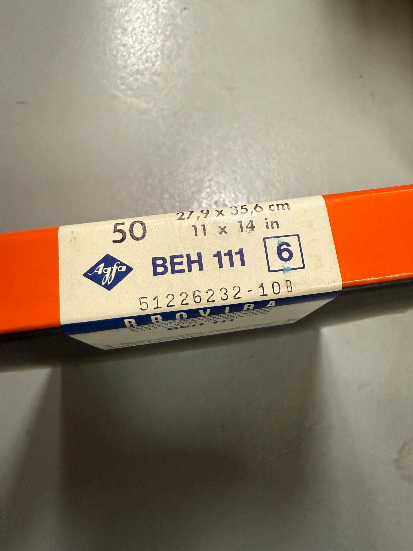 Agfa Brovira Photo Paper 50 Sheets 11x14 inch BEH 111 6