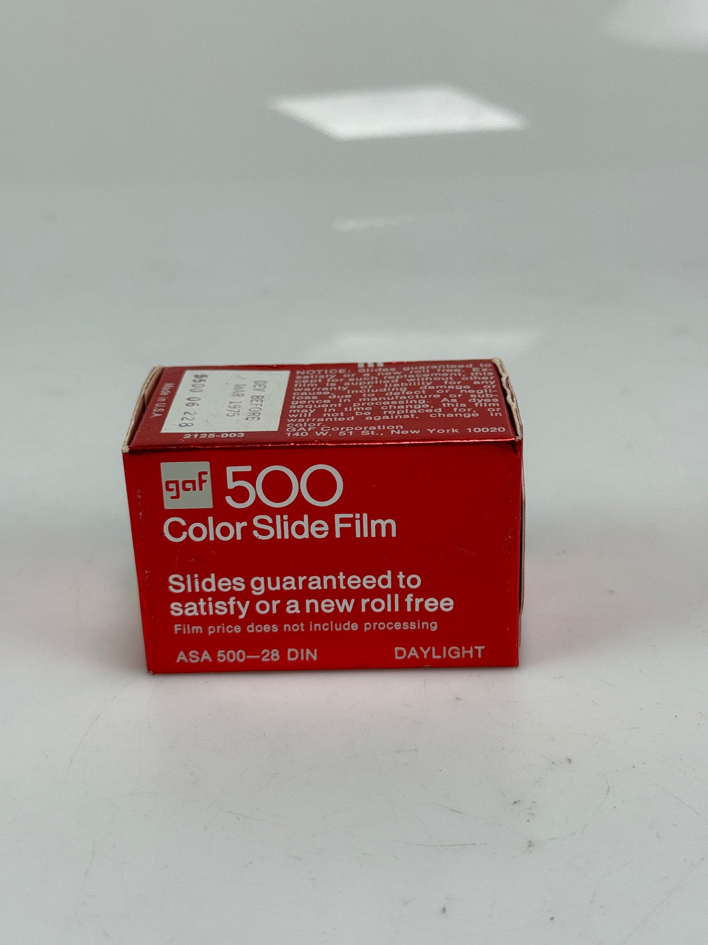 GAF 500 Color slide 35mm daylight Film 135-36