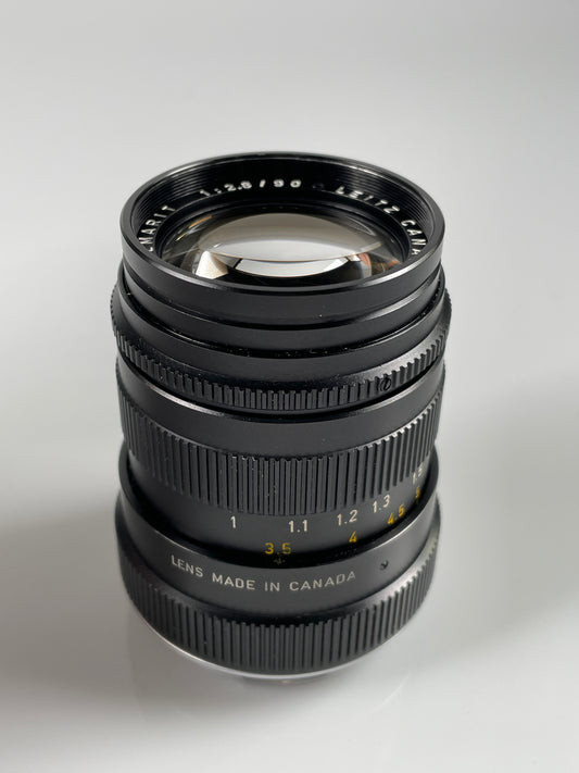 Leica 90mm f2.8 Tele-Elmarit-M Lens "Thin" Black