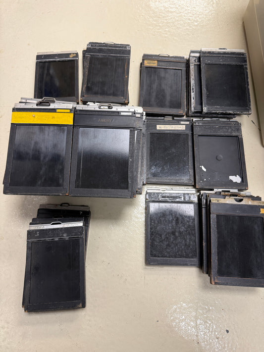 Lot of 45 Vintage 4x5" Cut Film Holders fidelity, Agfa, ansco, etc