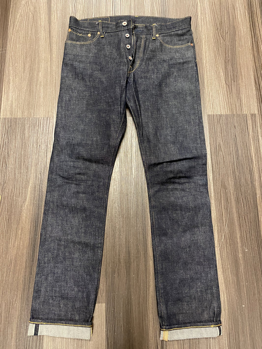 Stevenson Overall Co Jeans Men 33 Slim Tapered 14 oz Sanforized Selvedge Raw 210