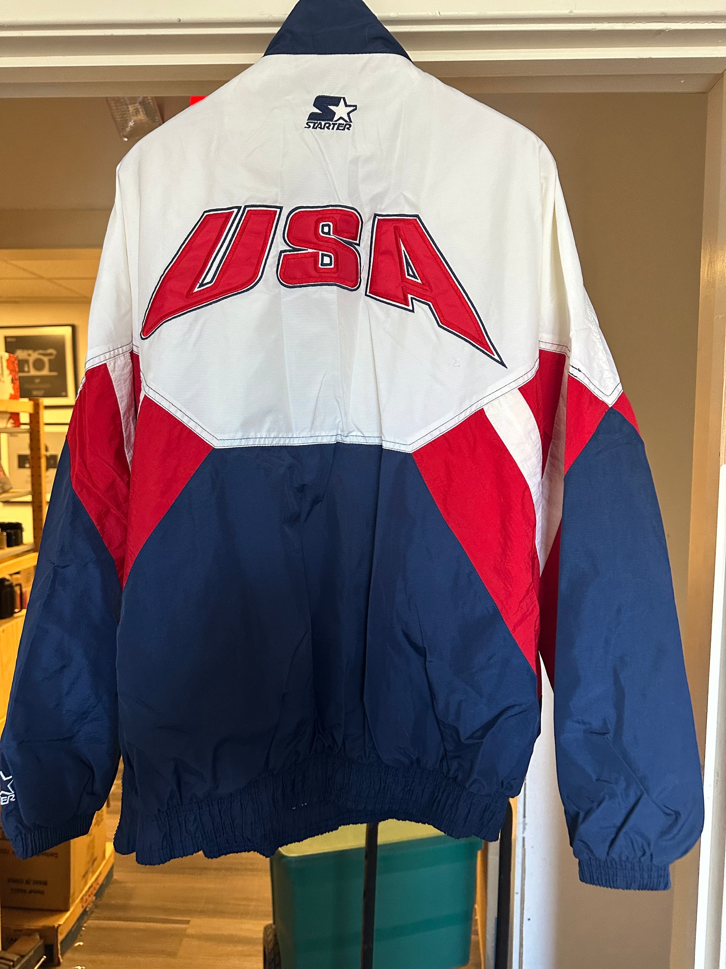 Vintage Atlanta Team USA Starter Olympic Pullover Windbreaker Jacket Coat XL 90s