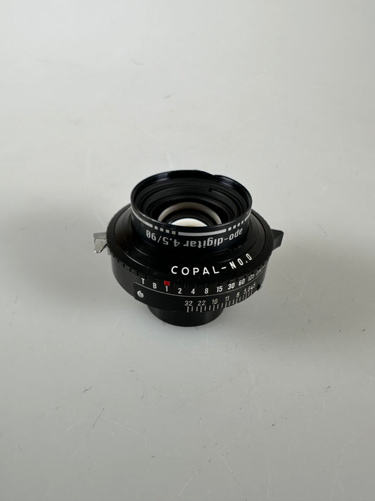 Schneider Apo Digitar 90mm F4.5 lens in Copal #0 shutter