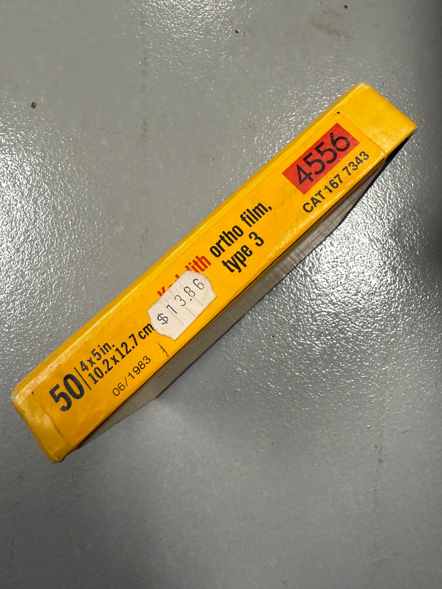 Kodak 4x5 50 sheets Kodalith ortho film 4556, type 3 graphic arts film