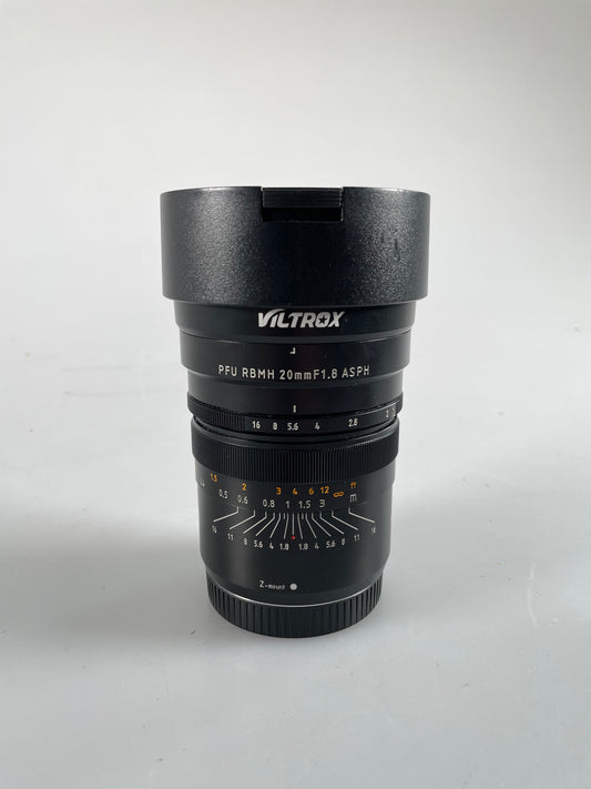 VILTROX PFU RBMH 20mm F1.8 ASPH LENS FOR NIKON Z MIRRORLESS CAMERAS