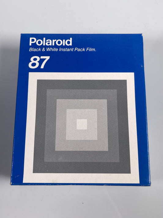 Polaroid 87 Instant Black & White Pack of 8 Film - Expired 1996 ISO 3000