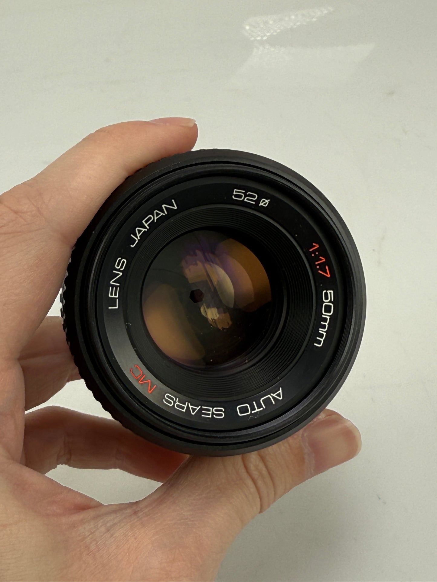 Pentax K Mount Sears Auto MC 50mm f1.7 Manual Focus Prime Lens