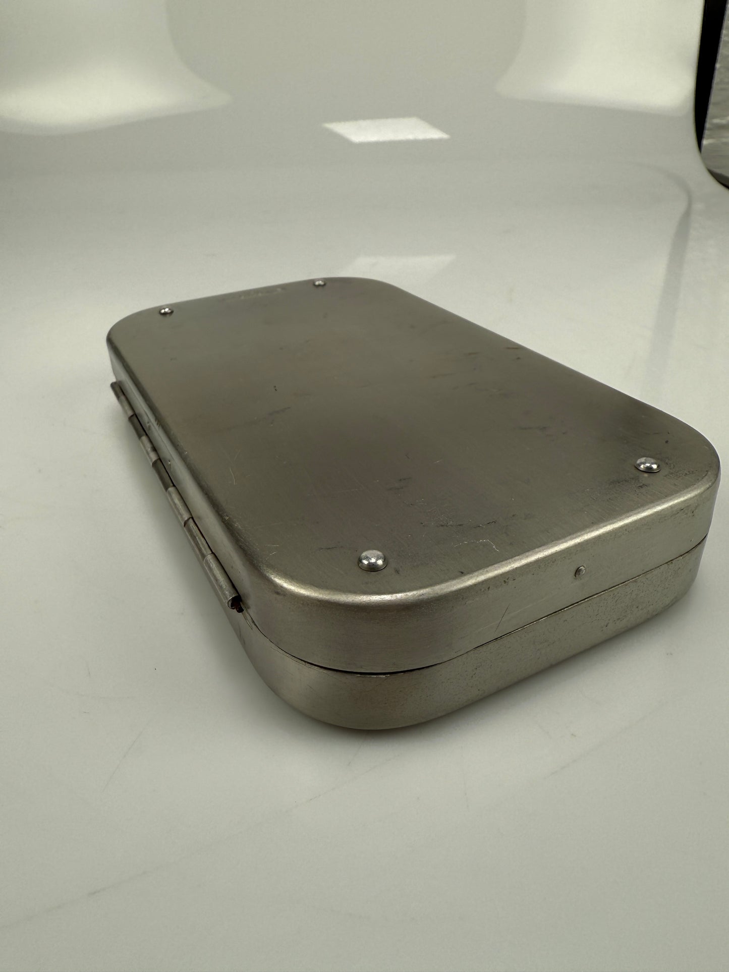 Richard Wheatley Silmalloy Aluminum Fly Box with Rat flies