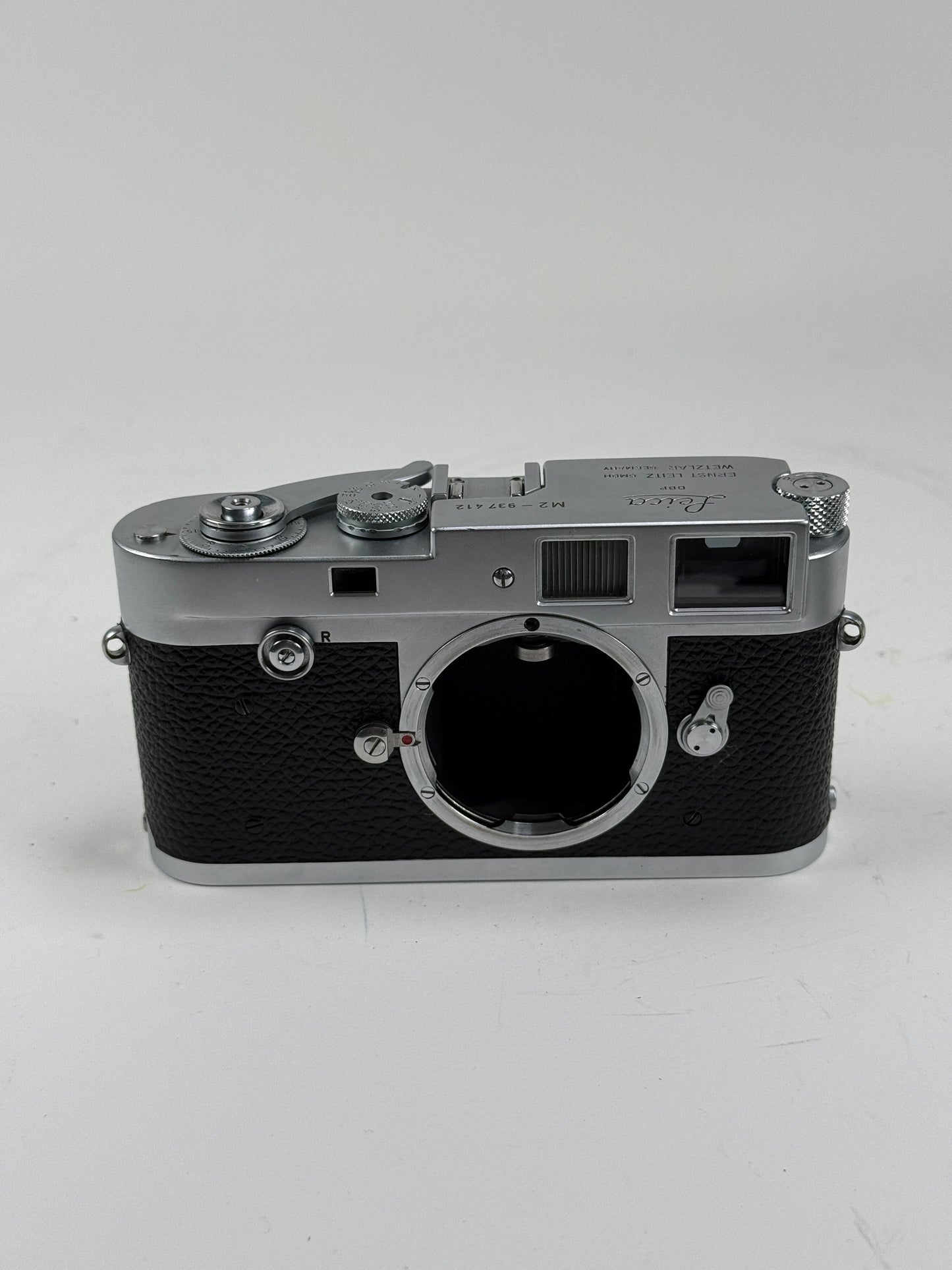 Leica M2 button rewind Chrome 35mm rangefinder film camera body YYE CLA