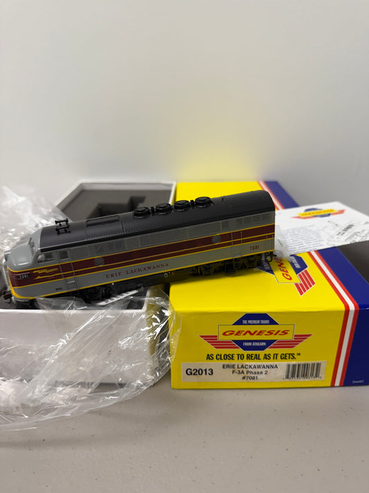 HO Scale Athearn Genesis Erie Lackawanna EL #7081 F-3A Phase 2 locomotive