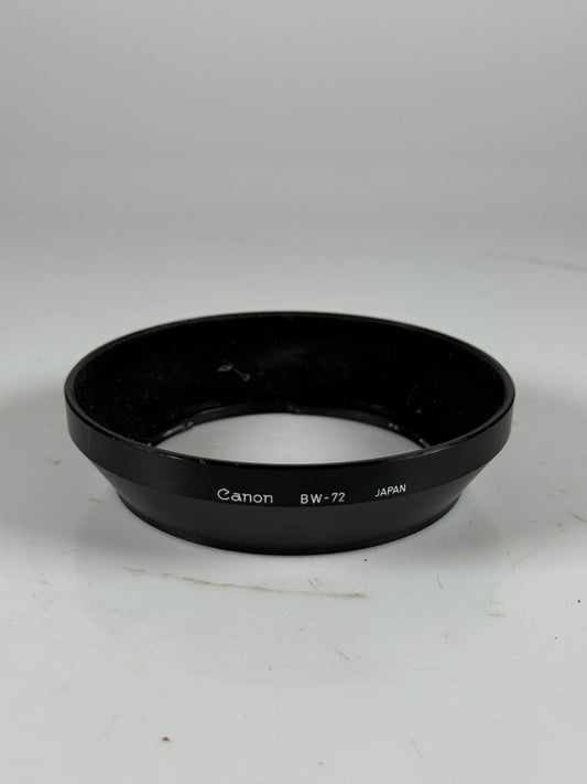 CANON BW-72 LENS HOOD for CANON new FD 20mm f2.8 LENS