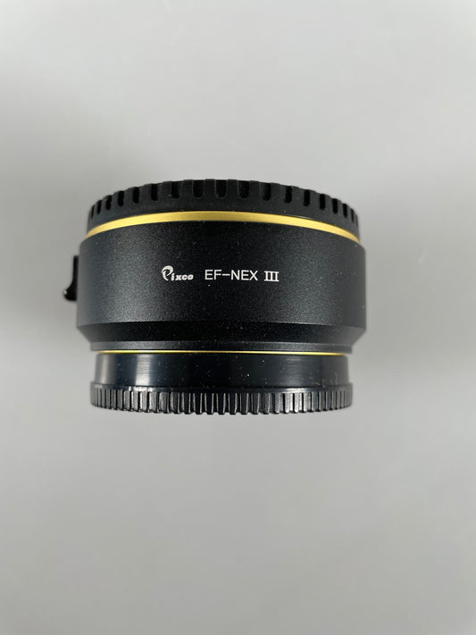Pixco EF-NEX III (Somy E) Lens Adapter for Canon EF to Sony E mount