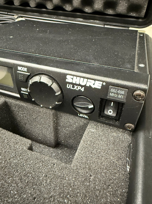 SHURE ULX1-M1 kit with Lav Mic & ULXP4 Receiver