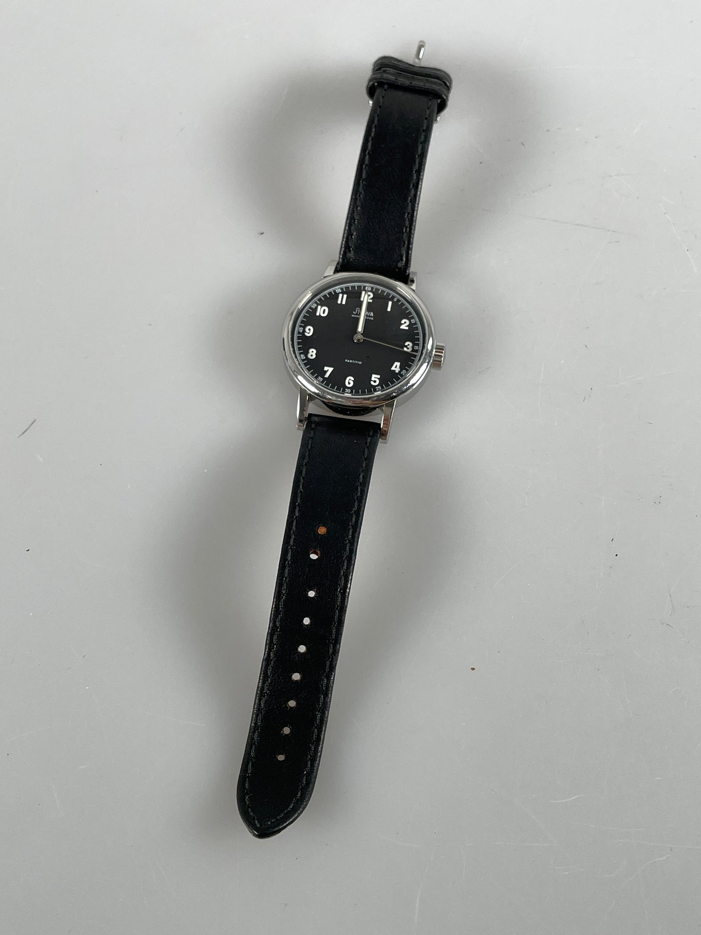 Stowa Partitio Classic black automatic leather strap