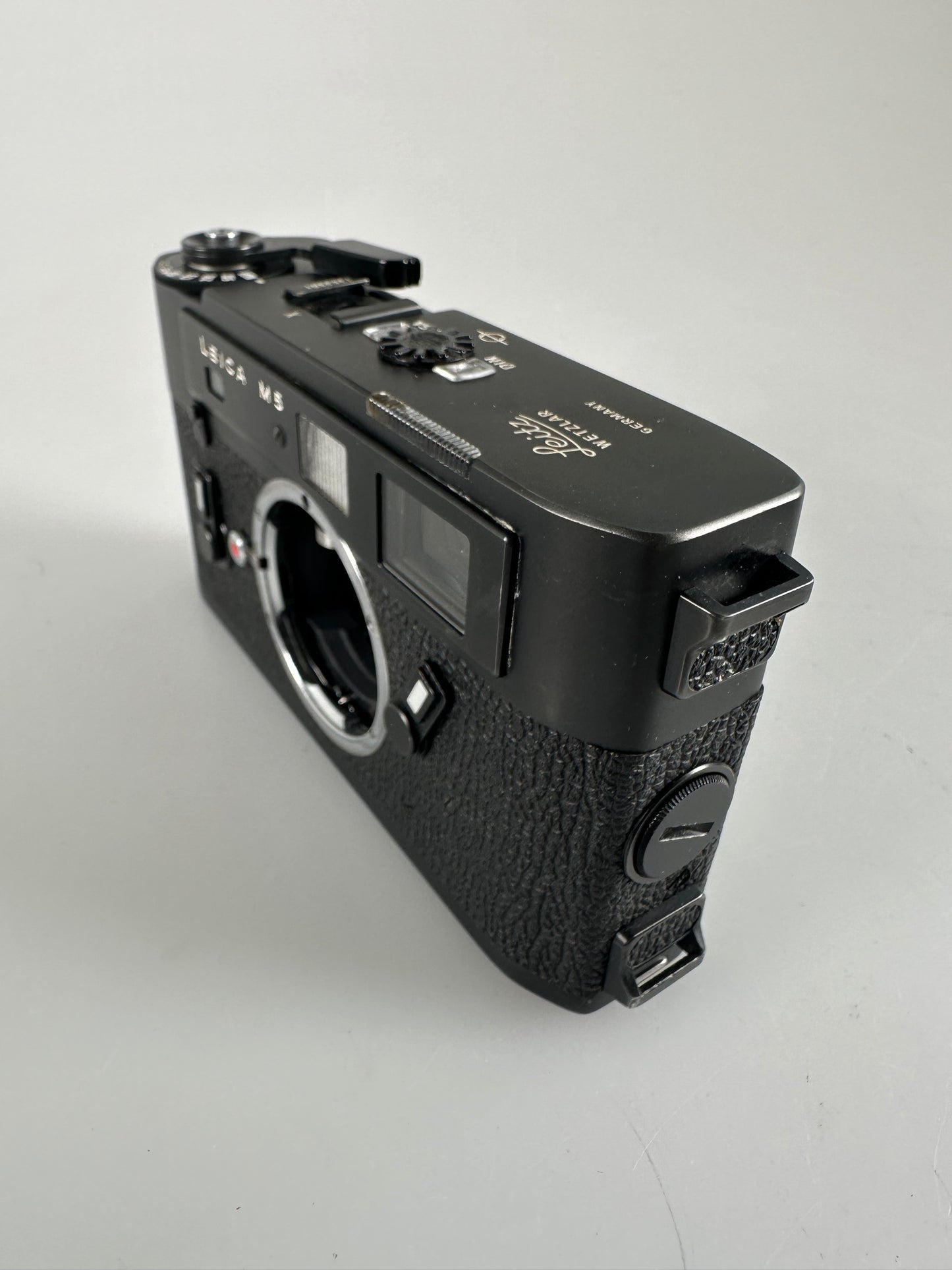 Leica M5 Late 3 Lug Black Chrome 35mm Rangefinder Film Camera