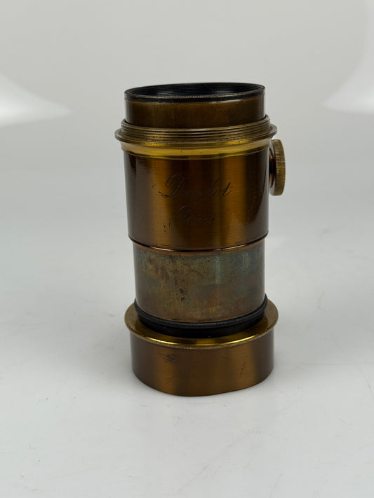 Darlot Jamin Paris Rack & Pinion Brass Lens Petzval