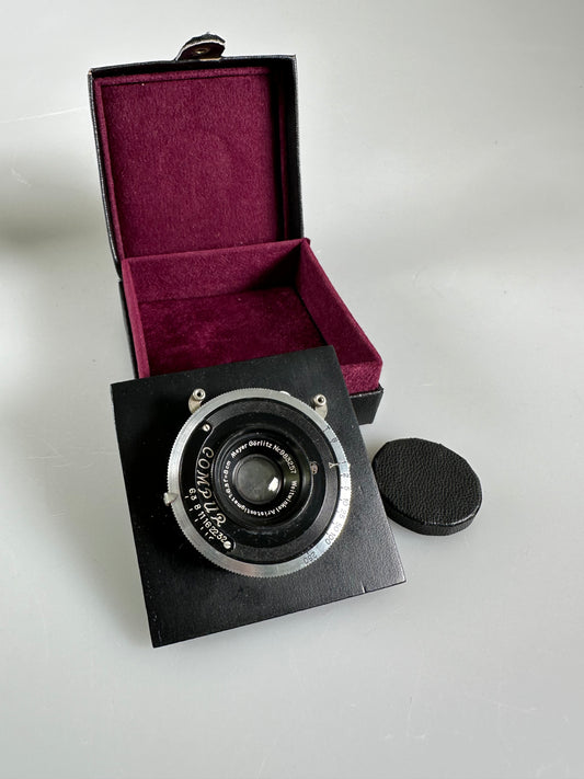 Hugo Meyer Gorlitz Aristostigmat 8cm 80mm f6.3 lens in compur shutter