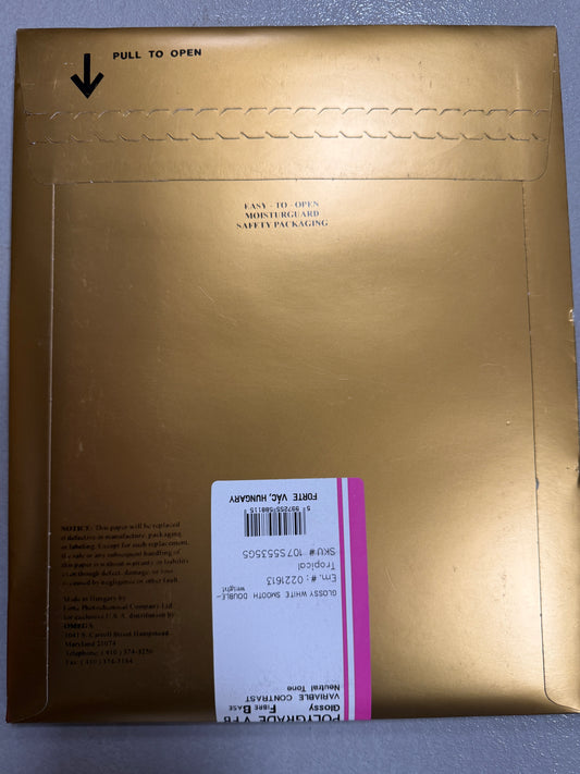 Forte Polygrade V FB GLOSSY 8x10" Photo Paper 5 sheets unopened NOS