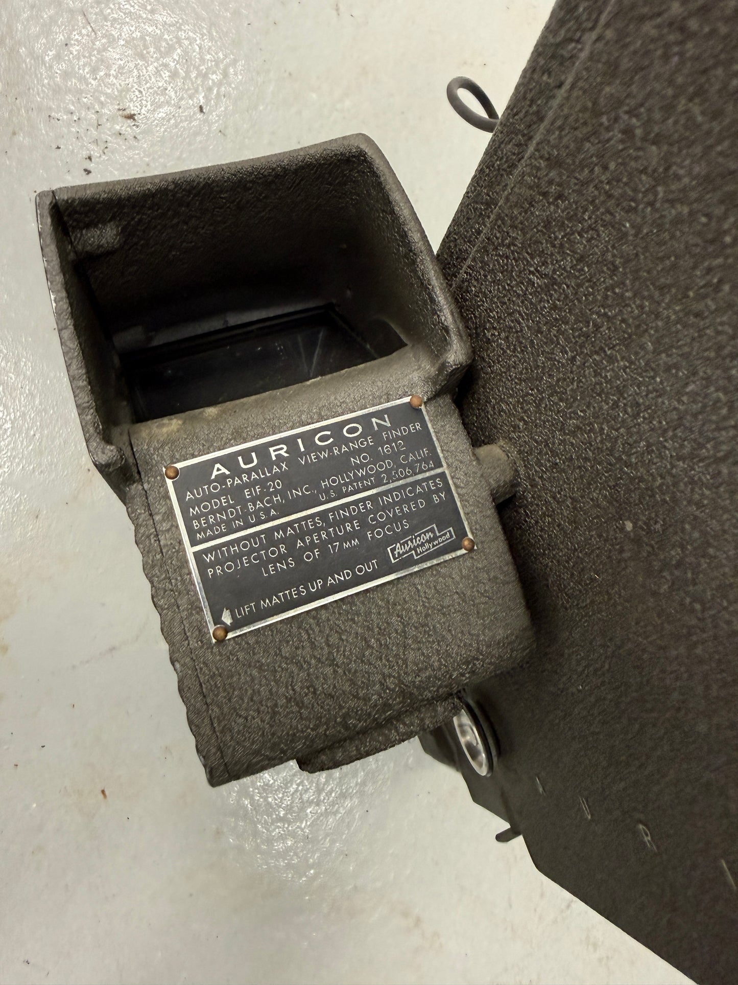 BACH Auricon CM-74 Cinema Sound Camera w/parralax viewfinder