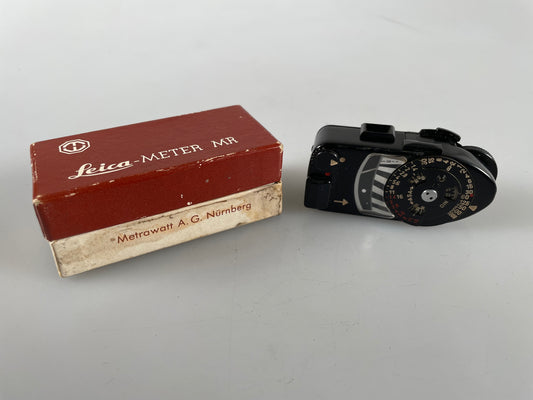 Leica Original Vintage Boxed Condition MR-4 Black Paint Leicimeter MR-4