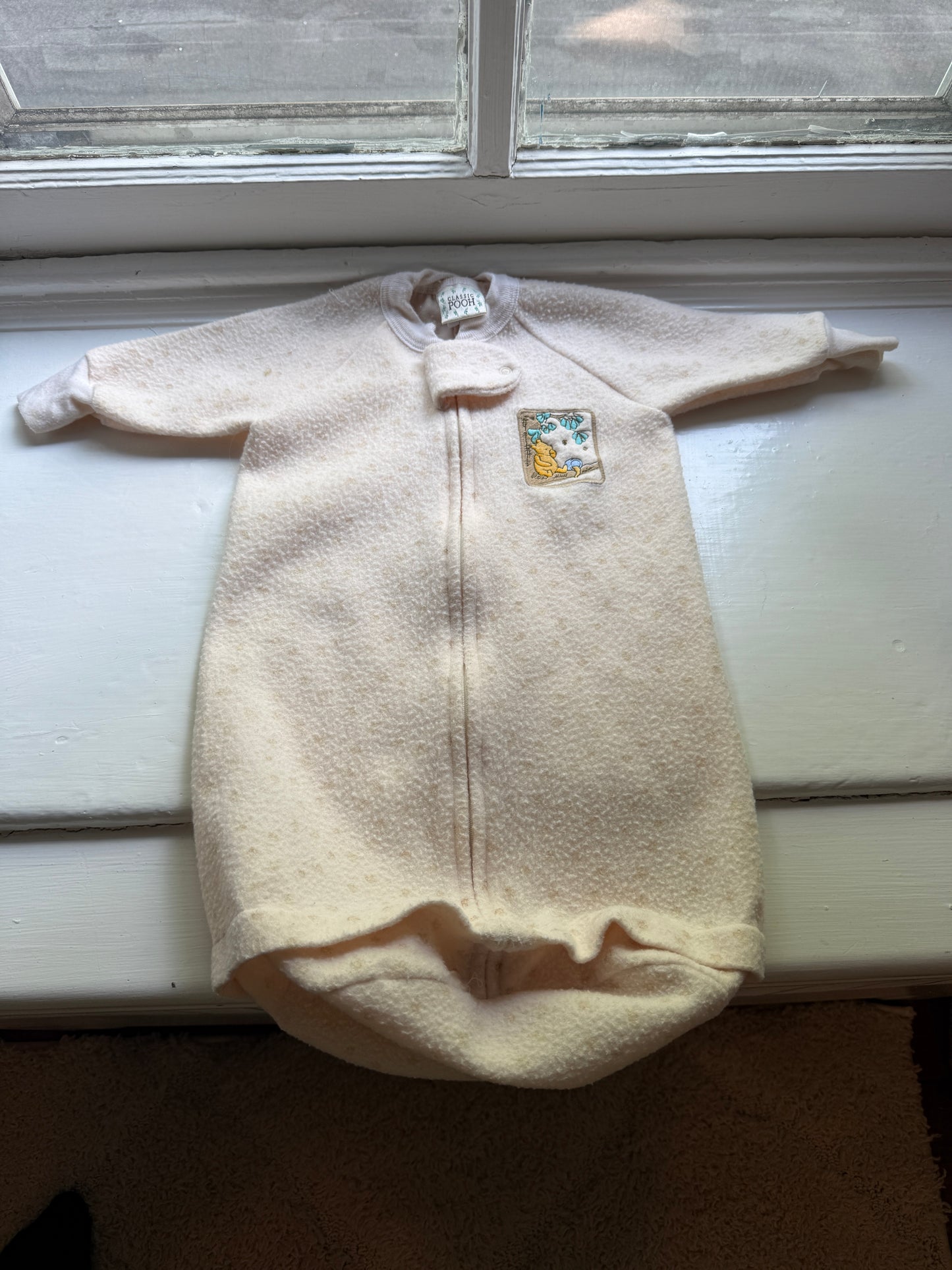 Vintage 90s Winnie the Pooh Winter Fleece lot new born, medium, 0-6 months