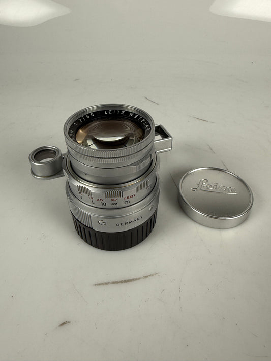 Leica Leitz Wetzlar Summicron-M 50mm F2 Dual Range DR f2 Lens