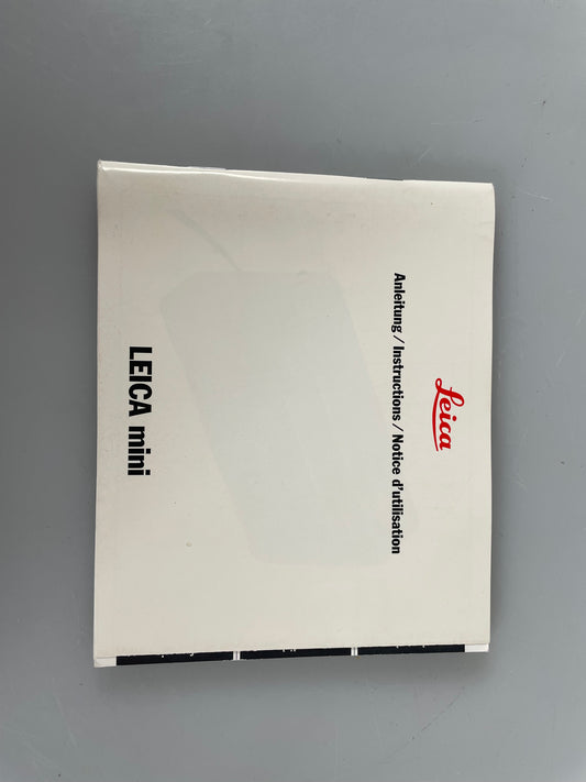 Leica Mini User Instruction Manual Guide