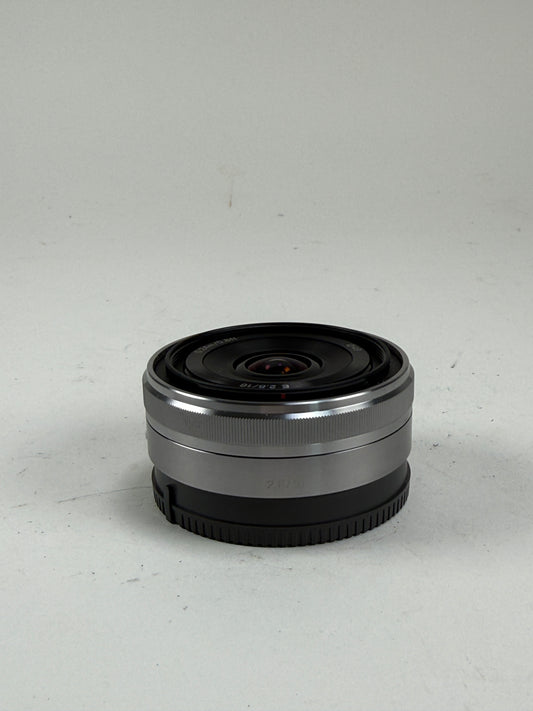 Sony SEL16F28 16mm F2.8 E Mount AF Lens silver