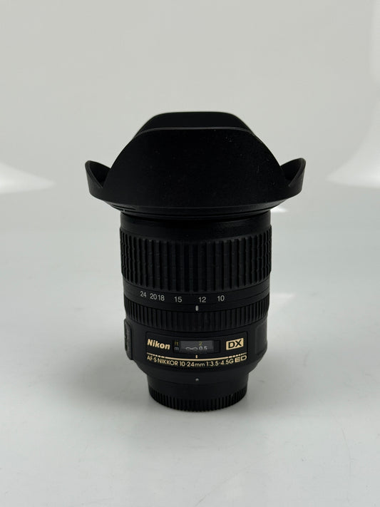 Nikon Nikkor AF-S 10-24mm f3.5-4.5 G DX ED IF Lens AFS
