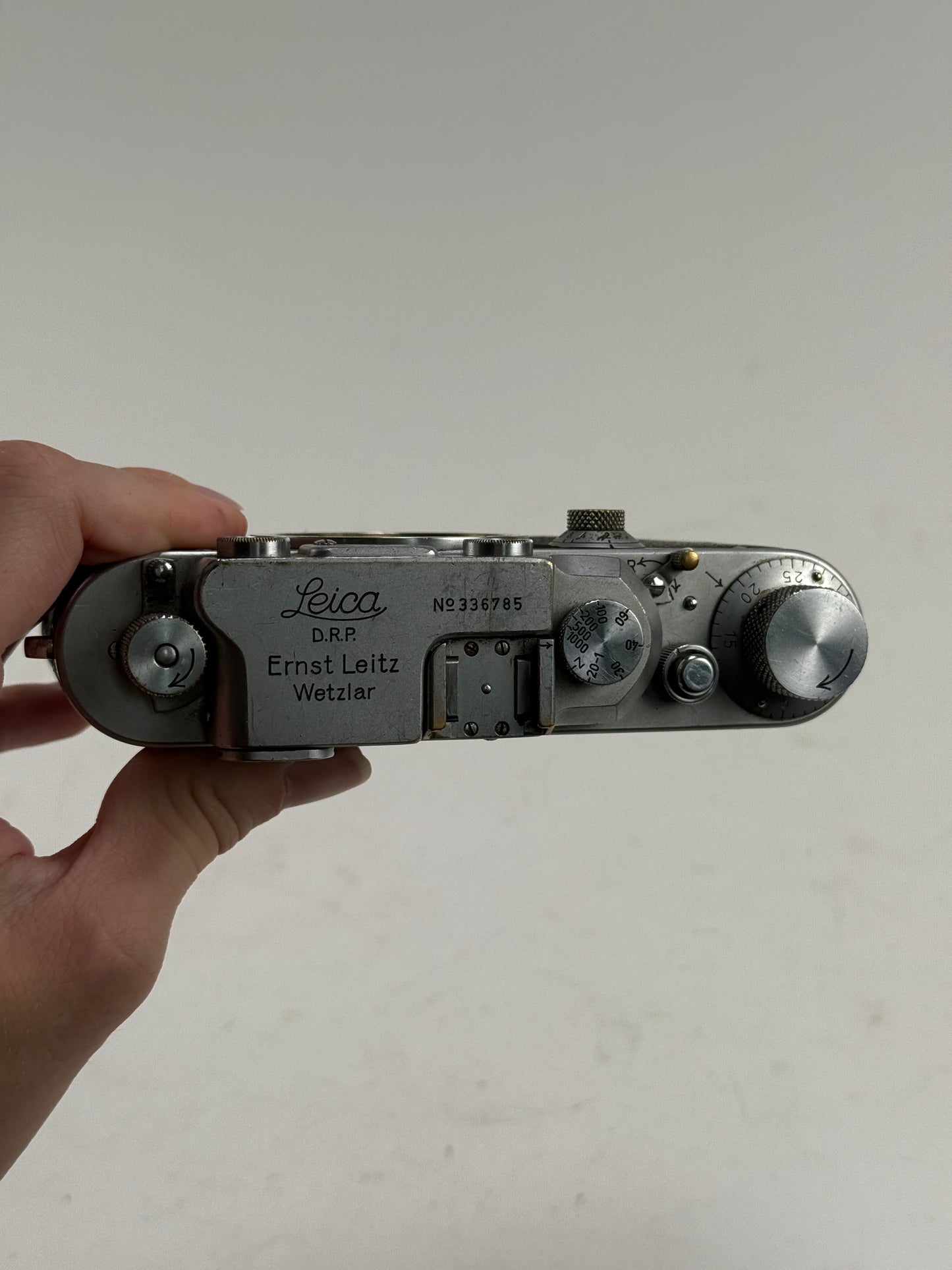 Leica IIIb rangefinder 35mm camera body chrome