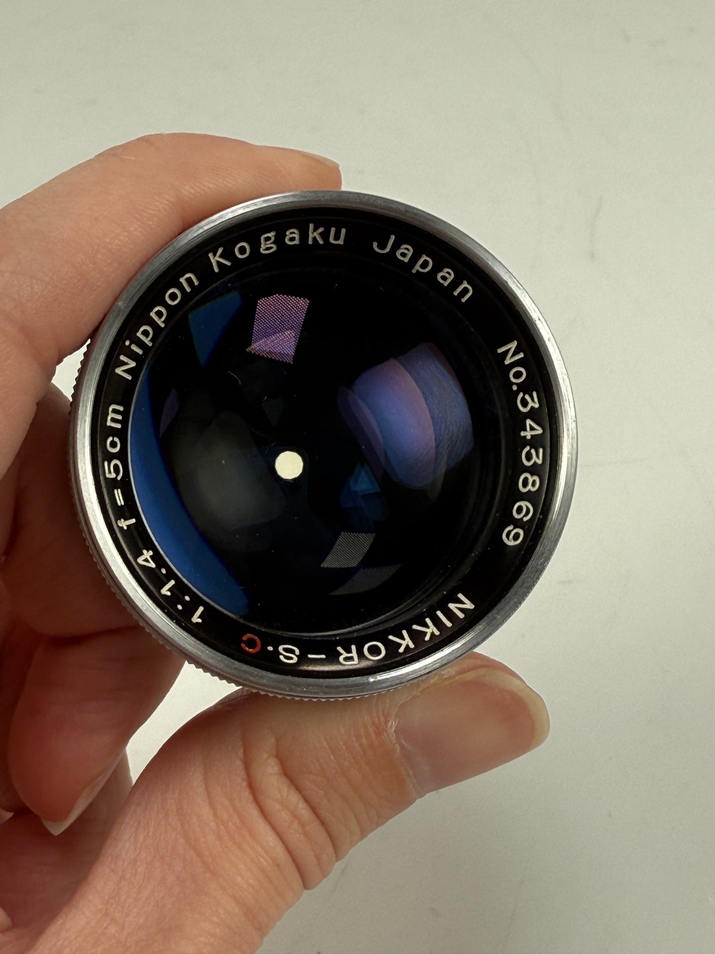 Nikon Nikkor S C 5cm 50mm f1.4 Nippon Kogaku Rangefinder Lens Chrome