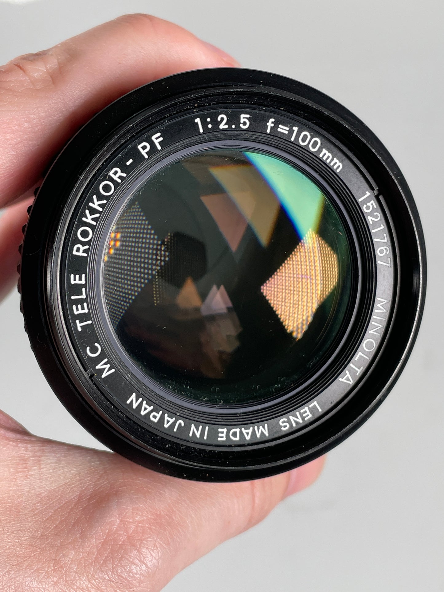 Minolta MC Tele Rokkor-PF 100mm f2.5 Telephoto MF Lens