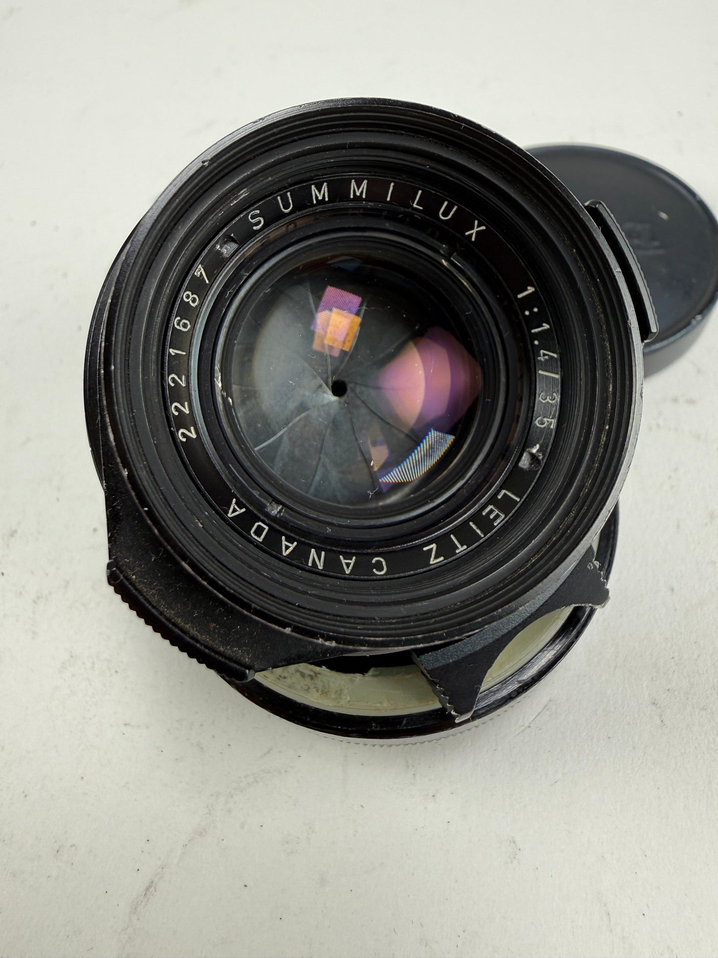 Leica Summilux-M 35mm f1.4 Pre Asph Lens with Black Paint Infinity Lock RARE