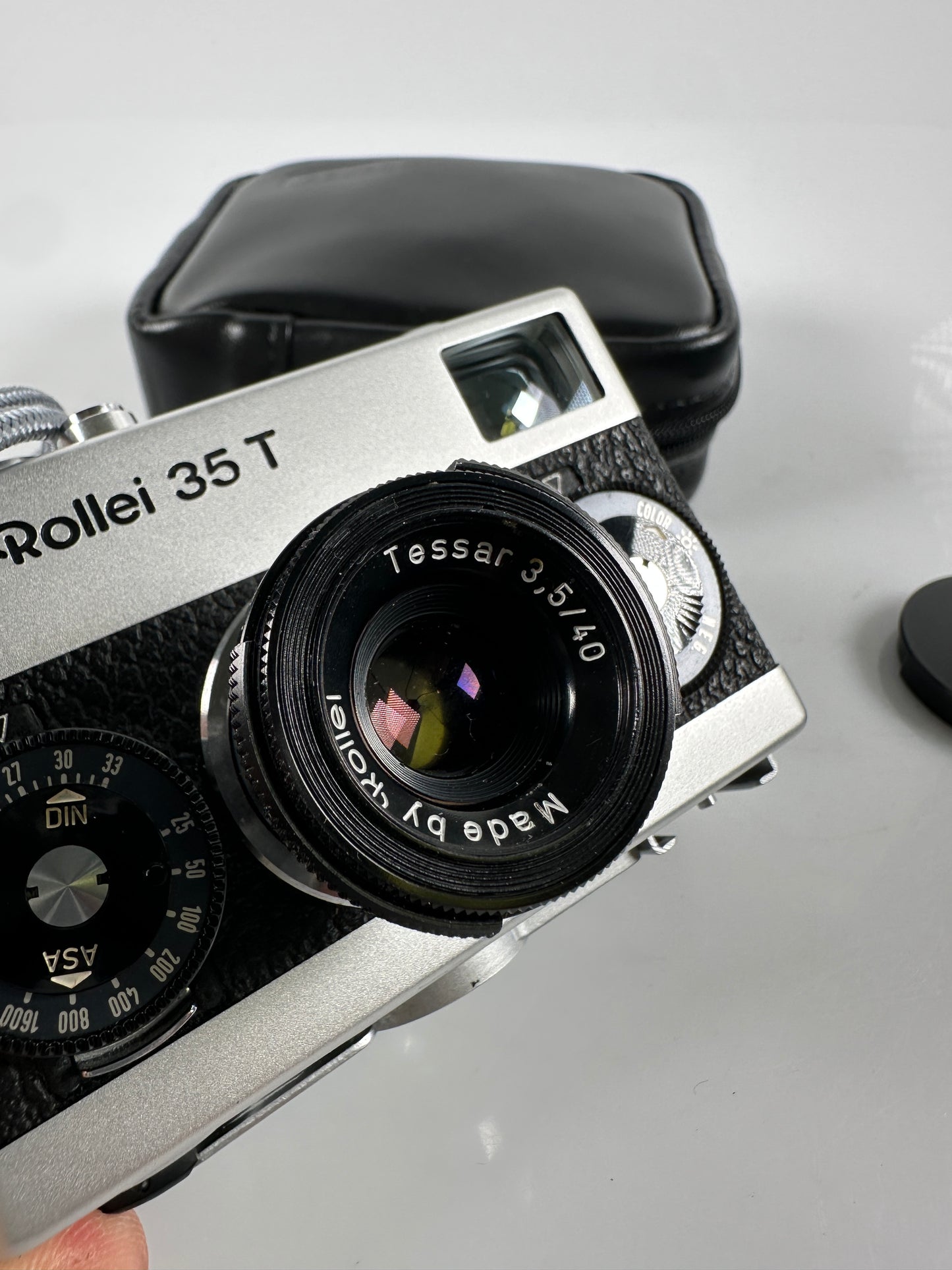 Rollei 35 T 35T 40mm Tessar f3.5 HFT Lens Chrome