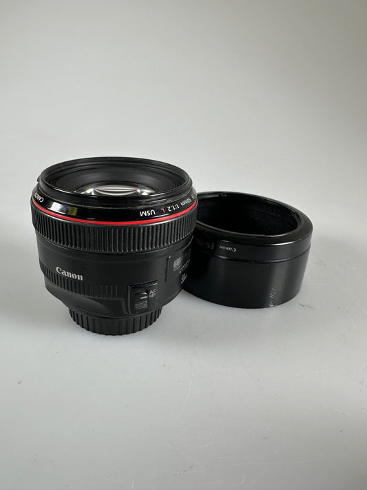 Canon 50mm f1.2 L EF USM digital camera lens