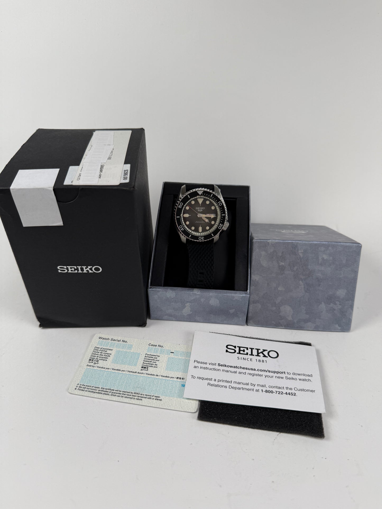 SEIKO 5 Sports 4R36-07G0 Black Men's Automatic Watch